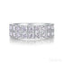 1.08 Carat Moissanite Sterling Silver Round Cut Ring